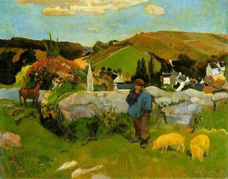 Paul Gauguin The Swineherd, Brittany